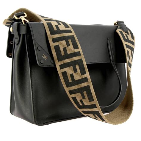 fendi monogram crossbody bag|fendi bag with thick strap.